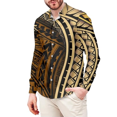 Tribal Polynesian American Samoa Print Off Shoulder Dress Match Men Shirts Party Club Couple Set 2Pcs Outfits3