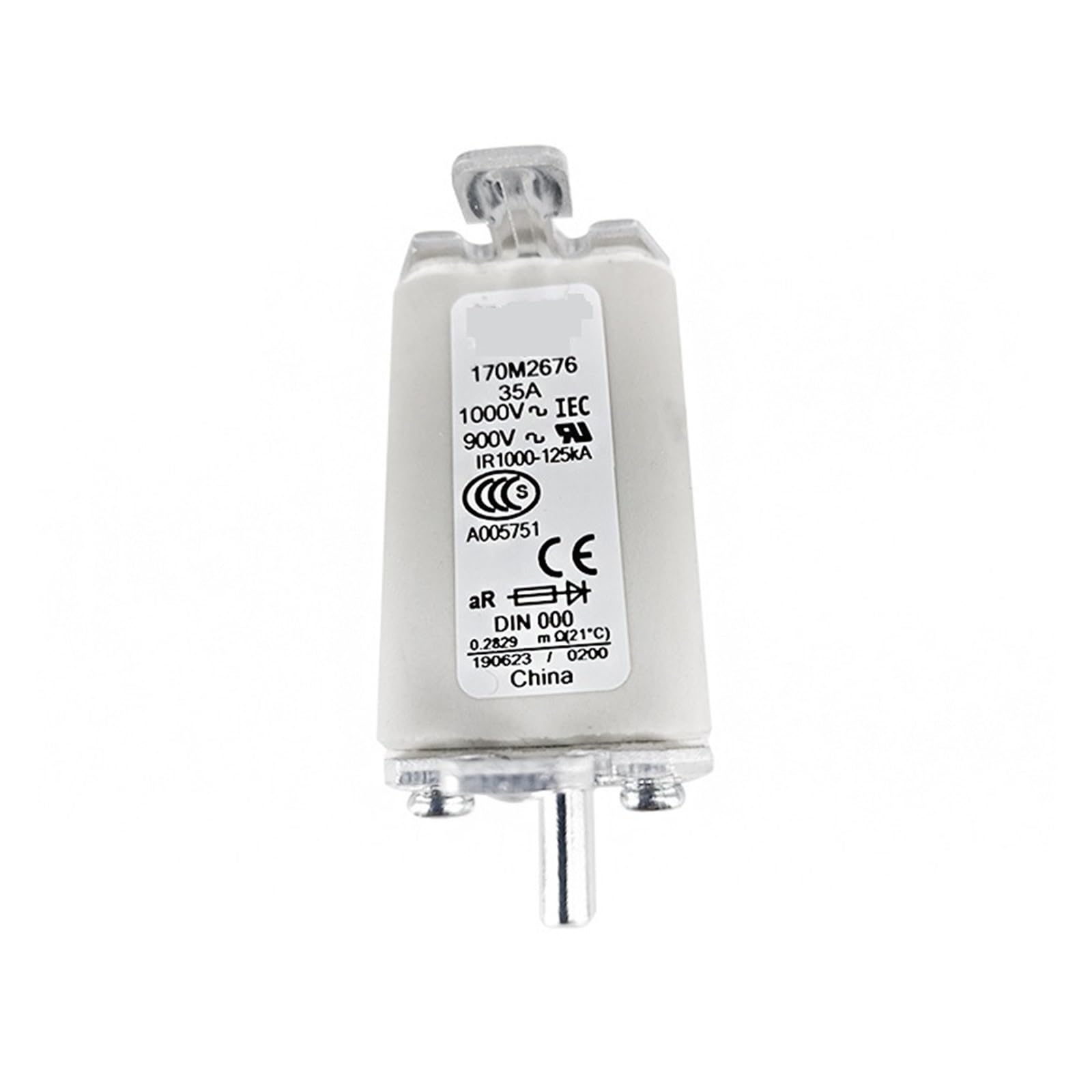 Fusible rapide 170M2676 DC ultra-réactif haute tension