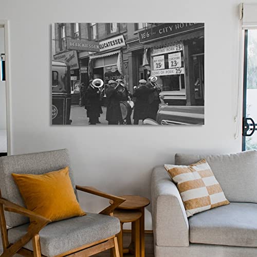 German Colonial Black And White Photography Wall Art Canvas For Wall Decoration Print Painting Life Canvas Wall Art Prints For Wall Decor Room Decor Bedroom Decor Gifts 24X36Inch(60X90Cm) Frame-Styl #TOP5