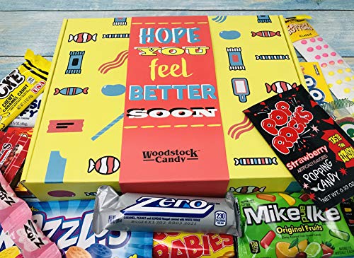 Retro Candy Yum ~ Get Well Soon Gift Basket Box Of Retro Nostalgic Candy ~ Sick Care Package Get Well Gifts For Women, Men, After Surgery #TOP2