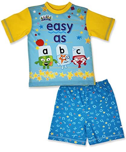 Numberblocks pyjama court unisexe ensemble de nuit enfant en coton