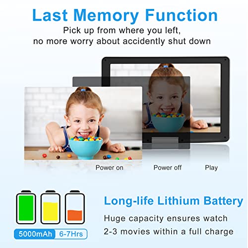 𝒀𝑶𝑶𝑯𝑶𝑶 17.9" Portable Dvd Player With 15.6" Large Hd Swivel Screen, 6 Hours Battery Dvd Player Portable, High Volume Speakers, Last Memory, Support Usb/Sd Card/Sync Tv, Region Free, White #TOP3