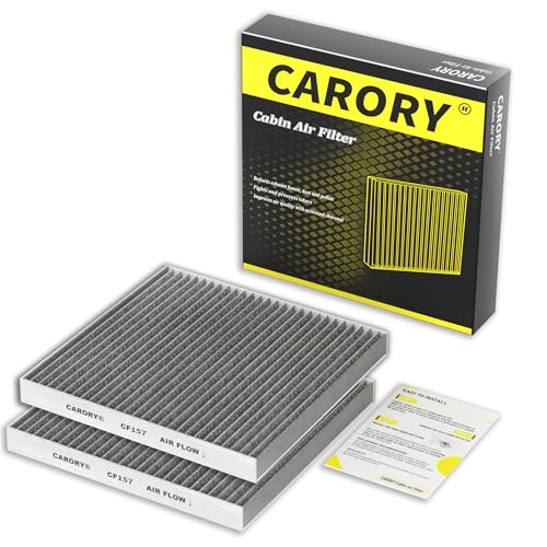 2 Pack Cabin Air Filter w/Activated Carbon for Toyota Camry Corolla RAV4 Prius Highlander Sienna Venza Crown Lexus ES350 ES300h NX250 RX350 RX450h Subaru Outback Mazda CX9 and More