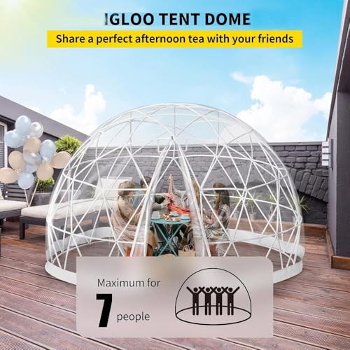 3.6 M Garden Dome Bubble Tent Dome, Waterdichte Garden Dome House, Tuinluifel, Kampeertent, Winter Warme Luifel, Camp Star Tent, Igloo Dome - Afbeelding 3