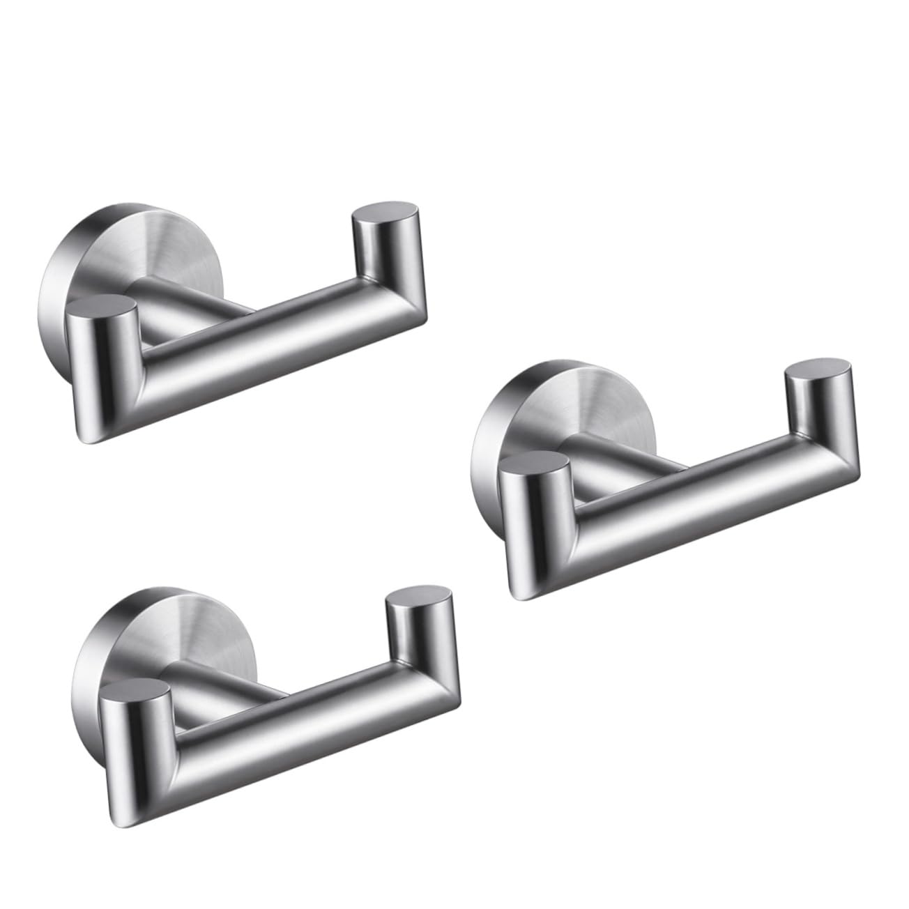 3 Piezas De Gancho Para Abrigos, Toallero Para Baño, Gancho Doble Para Toallas De Baño, Doble Para as Para Ropa, e Para as Para Abrigos, ero Para