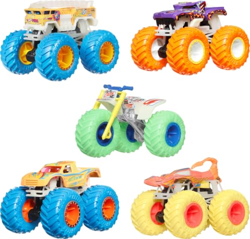Hot Wheels Monster Trucks Die-Cast Glow-in-the-Dark 1:64 Scale Toy Truck (Styles May Vary)