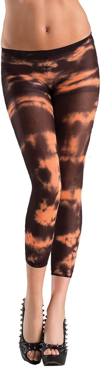 orange footless tights