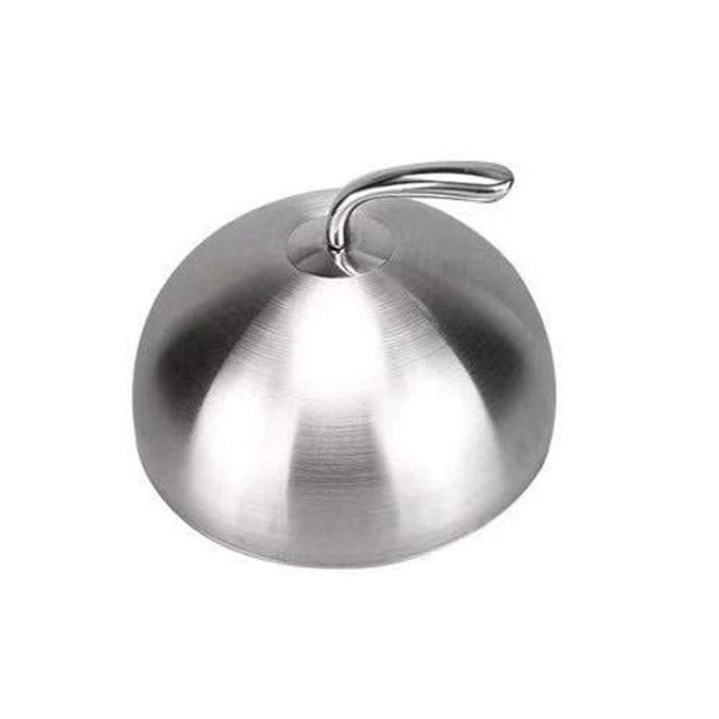 Tapa de Olla teppanyaki para bistec, Acero Inoxidable 304, Redonda, pez Grande, teppanyaki, Jade, Cocina, Emperador Grande, Tapa de Olla Profunda (Blanco 8cm)