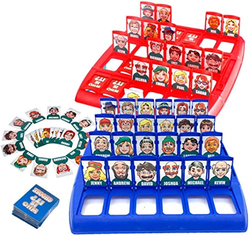 Guess Who Is It Board Game,48Pcs Card Game,Funny Family Guessing Game,Parent Child Educational Games Toys for Children Toy Gift