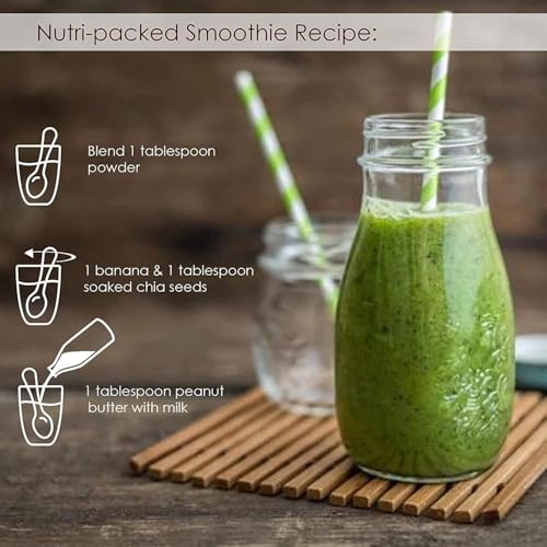 Image of Organic Moringa Powder Superfood (200g) Moringa Leaves Powder for Weight Loss, Eating & Immunity, Height, Kids - Drumstick Juice, Murungai Keerai, Pure Fresh Munagaku Leaf Organic