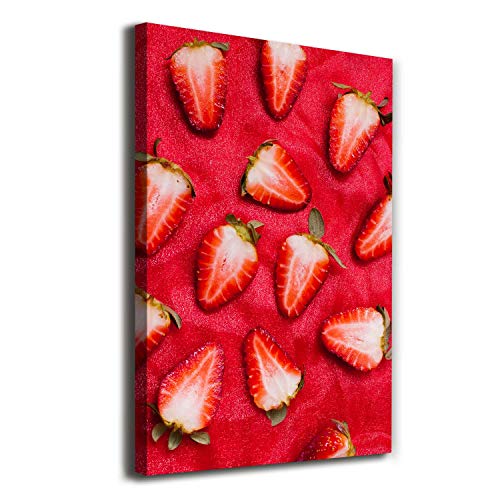 Image sur Toile Tulup 70x100 Fraises Prête à Suspendre Rénovation Murale