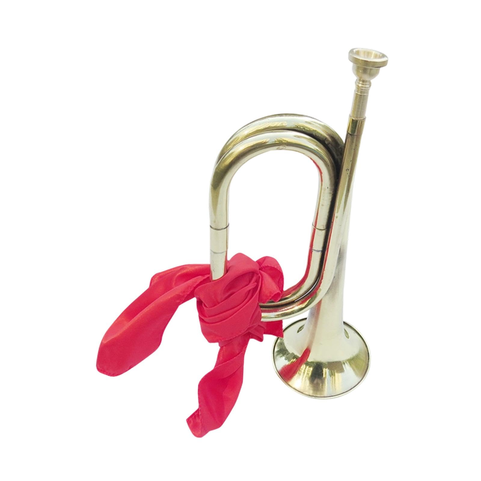 Trompette, Instrument En Laiton, Trompette de Cavalerie Portable et épaisse de 13 Pouces pour