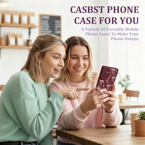 CASBST for Galaxy A36 5G Phone Case, Printed Silicone, Bow Star - image 7