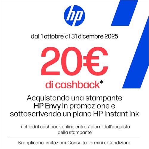 Envy 6120e 714L8B, Stampante Multifunzione a Getto d'Inchiostro A4 a Colori, Stampa Fronte e Retro Automatica, Fino a 10 ppm, Wi-Fi, Smart, 3 Mesi di Inchiostro Instant Ink Inclusi, Bianca - Hub USB - Immagine 1