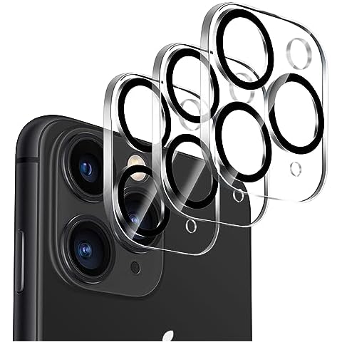 【3 Pack】Dengduoduo Tempered Glass Camera Lens Protector for iPhone 11 Pro 5.8" & iPhone 11 Pro Max 6.5", Ultra HD, 9H Hardness, Anti-Scratch, Case Friendly, Easy to Install [No Affect on Night Shots] Cover