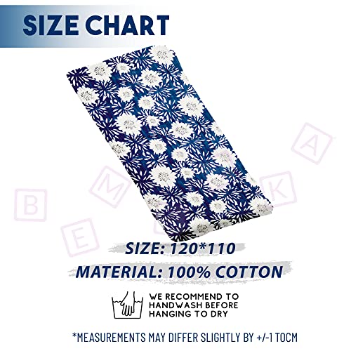 Image of BEMBIKA Bamboo Muslin Swaddle Wrap Baby 120X110 Cm Stroller Blanket Receiving Blanket for Newborn (Orchid)