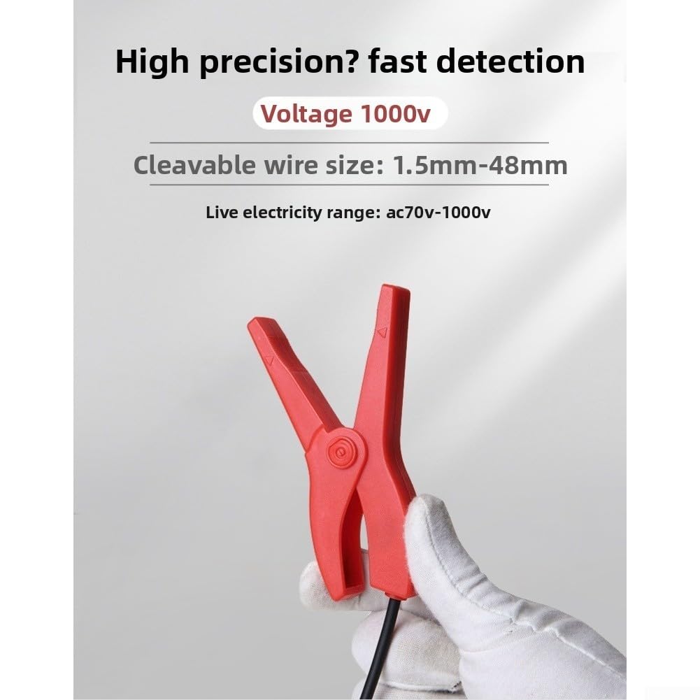 Detector de fase sin contacto FR2060 70-1000V Medidor de rotación trifásico para pruebas de motores con mordazas de sujeción