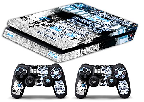 Skin compatible with Ps4 SLIM - limited edition DECAL sticker Slim BUNDLE (Naples Ein Tag Plottzig)