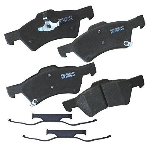Image of Bendix Premium SBC857 Ceramic Front Brake Pads for Chrysler Town & Country 2007-2001, Voyager 2003, Voyager 2008-2005, Dodge Caravan 2007-2001, Grand Caravan 2007-2001