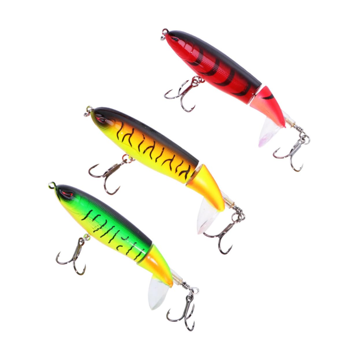 9 Pièces appâts bioniques réalistes swimbait appât d'eau Douce appât à manivelle leurres de pêche musc appâts à manivelle leurres de pêche aux Yeux 3D appât à hélice