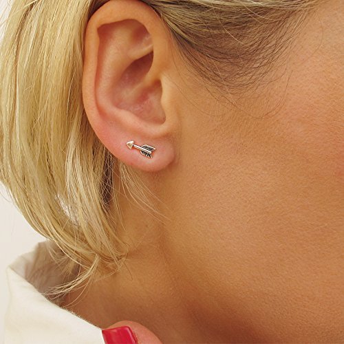 silver arrow earrings