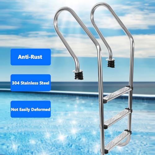 Escalera para Piscina de Acero Inoxidable 2 Escalones miniatura 4