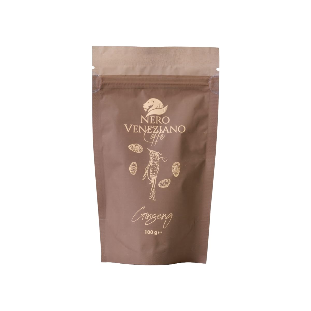 Nero Veneziano Caffè Kit Degustazione Macinato, 3x200 g Kenya, Costarica, Brazil, 1x50 g Orzo Solubile, 1x100 g Caffè Solubile Ginseng, Tostatura Media, Artigianale Italiano, Per MOKA