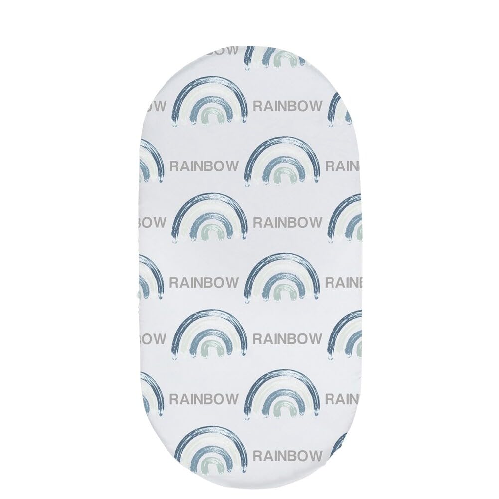 Stretchy Ultra Soft Fitted Bassinet Sheet Moses Basket Fitted Sheets for Boy and Girl Stroller, Crib, Pram, Baby Changing Basket and Changing Pad Cover, 82x41x8cm