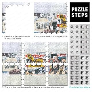 Puzzles pour Adultes et Enfants 1000 pièces Les Beatles Puzzles pour Adultes 1000 pièces Puzzles Cadeaux de Noël (75x50cm) - Les Beatles, Paul McCartney, John Lennon, RIngo Starr, George Harrison Puzzles pour Adultes et Enfants 1000 pièces Les Beatles Puzzles pour Adultes 1000 pièces Puzzles Cadeaux de Noël (75x50cm) – Image 4
