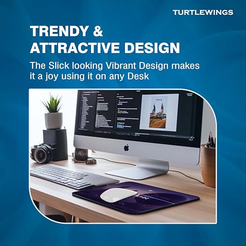 Image of TURTLEWINGS | Mousepad | Inspirational Quote Mousepad - 22x18 cm, 3mm Thick | Abstract Design Non-Slip Rubber Base | Office, Study & Gaming Use | Premium Smooth Surface 222 (13)