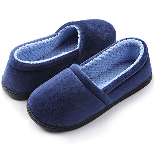 ULTRAIDEAS Womens Comfy Lightweight Slippers Non-Slip House Shoes for Indoor & Outdoor (Medium, 8-9 US, Blue)