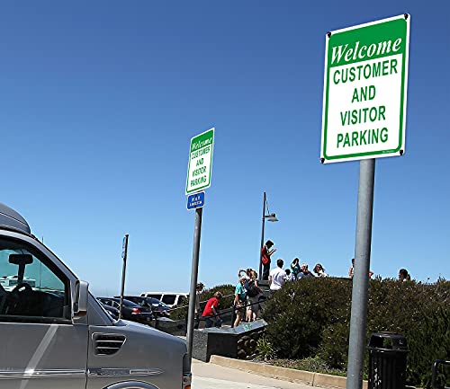 Panneau de parking Welcome aluminium résistant intempéries lot de 2 - 7