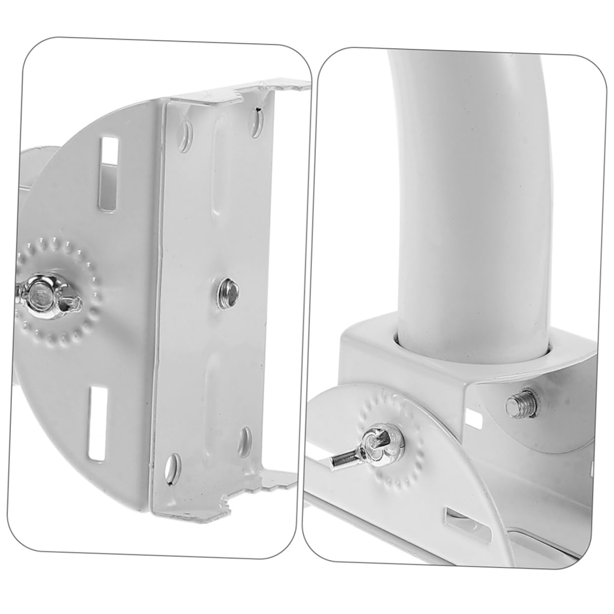 Alipis Support de Fixation Antenne Extérieur en Acier Inoxydable 2pcs pour Installation Facile de Points D'accès et Ponts Réseau en Extérieur ou Grenier