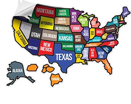 WANDER CAMP RV Stickers (State Name Design)