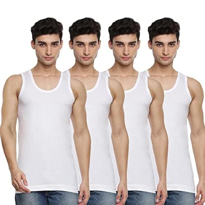 ramraj cotton Men's Solid Regular Fit Vest-picture-12