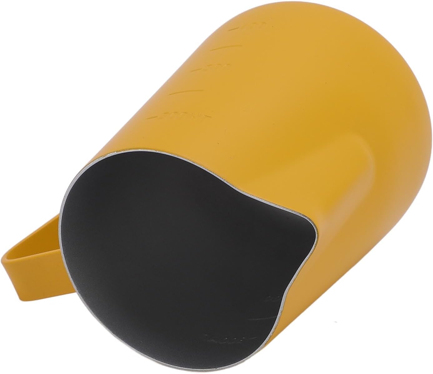 Milk Frothing Pitcher 304 Stainless Steel Latte Art Cup Coffee Accessories Yellow (500ML)