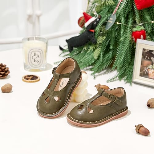 Image of Felix & Flora Toddler Little Girl Princess Dress Shoes-Mary Jane Flats for Girl Party School Shoes