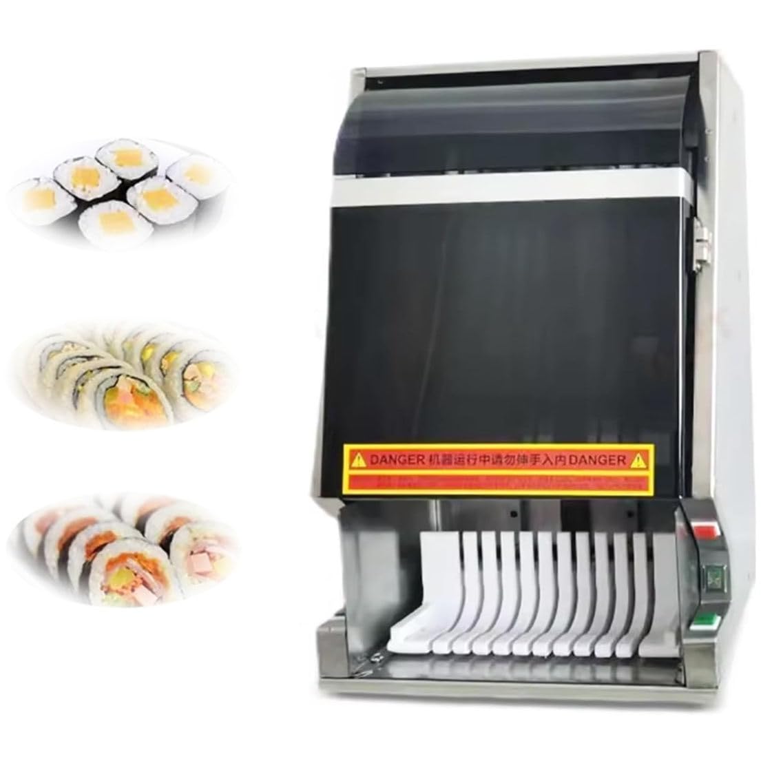 Automatischer Sushi Rollschneider 8/10/12 Stück, Sektionsmesser für Küche DIY, Schnell & Einfach Sushi Making Tool