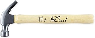 Claw Hammer for Dad Personalized 20 Oz Engraved Wood Handle Steel Hammer #1 Dad Wooden Gift for Fathers Day Birthday Anniversary