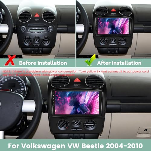 Radio para VW Beetle 2004-2010 con pantalla táctil 9 pulgadas miniatura 2
