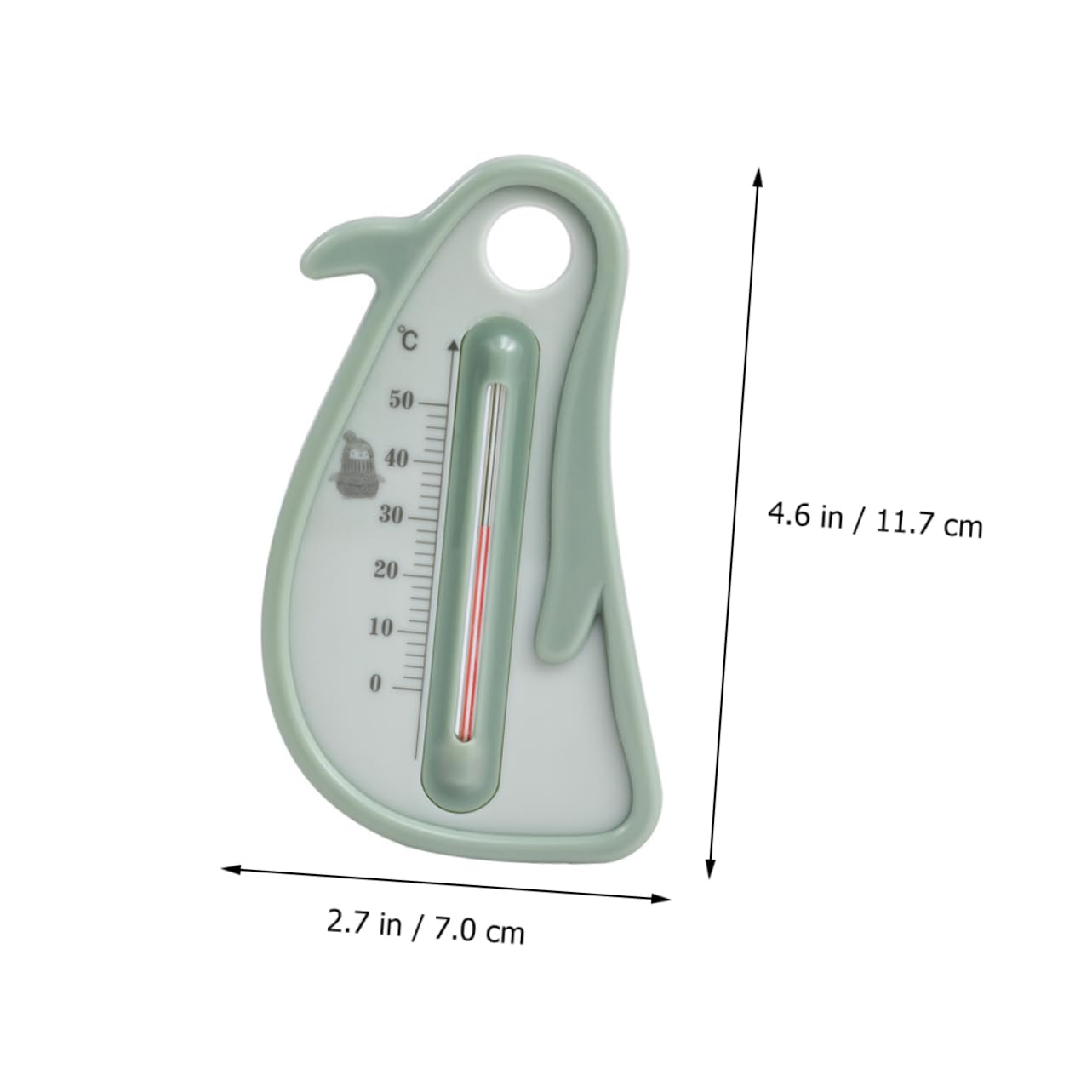 GRIRIW Tub Thermometer Penguin Shaped Water Thermometer for Easy Random Color