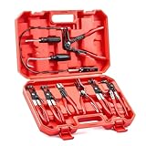 Orion Motor Tech Hose Clamp Pliers, Long Reach Wire Spring Hose Clamp Pliers Remover...