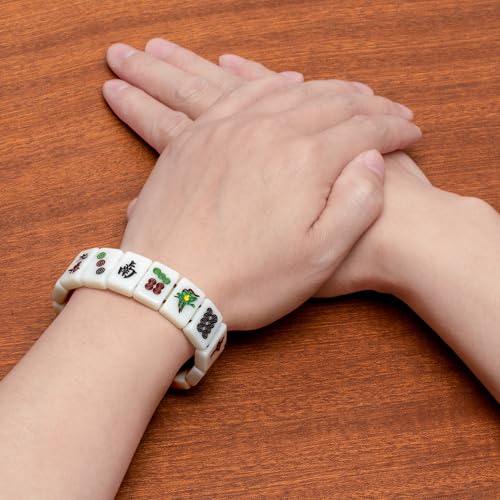 Pulsera elástica mini-fichas Mahjong miniatura 4