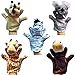 Happy Cherry - Lot de 5 Types Différents Marionnettes à Main - Rhino / Koala / Girafe / Eagle / Zebra - Jouets en Peluche pour Enfant Bébé