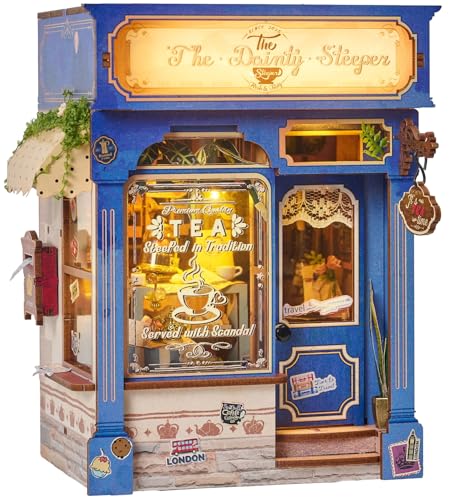 Book Nook Kit - DIY Miniature British Tea House, 3D