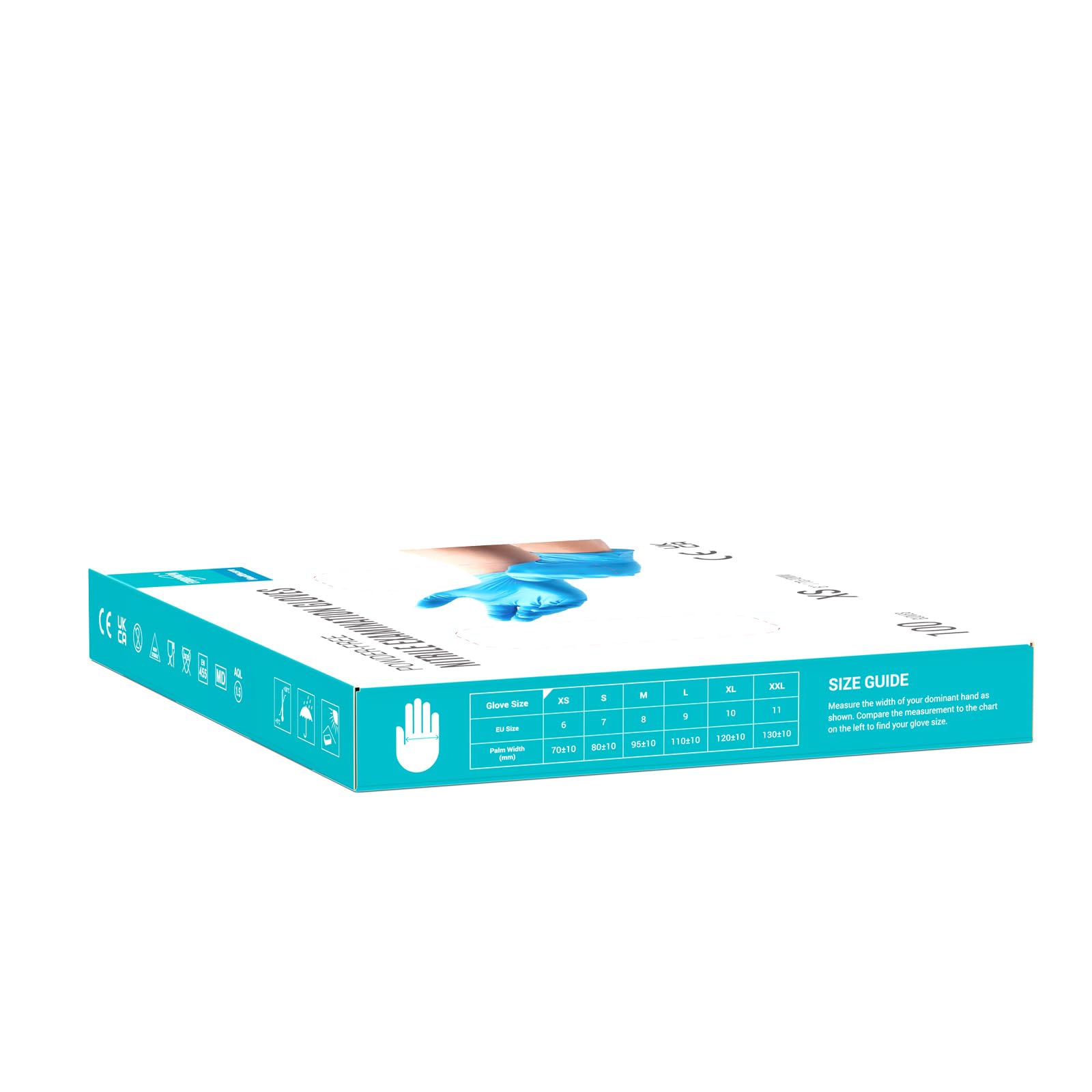 EUROPAPA® 1000x Nitrilhandschuhe Einweghandschuhe puderfrei Untersuchungshandschuhe EN455 EN374 latexfrei Einmalhandschuhe Handschuhe in Gr. S, M, L & XL verfügbar (Blau, XS)