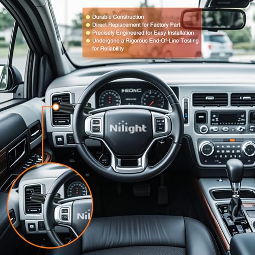 Image of Nilight Turn Signal Switch for 1998-2005 Chevy Blazer GMC Samona | Compatible with 1998-2004 S10 Pickup Oldsmobile Bravada 1998-2001 Jimmy Isuzu Hombre Multifunction Combination Lever Switches