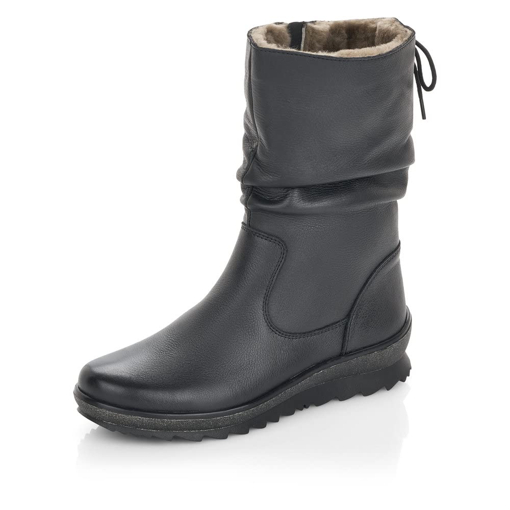 Remonte R8471, Women’s Slouch Boots, Black (Schwarz/Schwarz 01), 6 UK (39 EU)