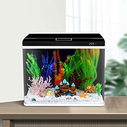 ZHANGJINYISHOP2016 Vis Tank Creatieve Vis Tank Aquarium Kleine Desktop Thuis Kantoor Ecologische Glas Vis Tank Sier Vis… - Afbeelding 7