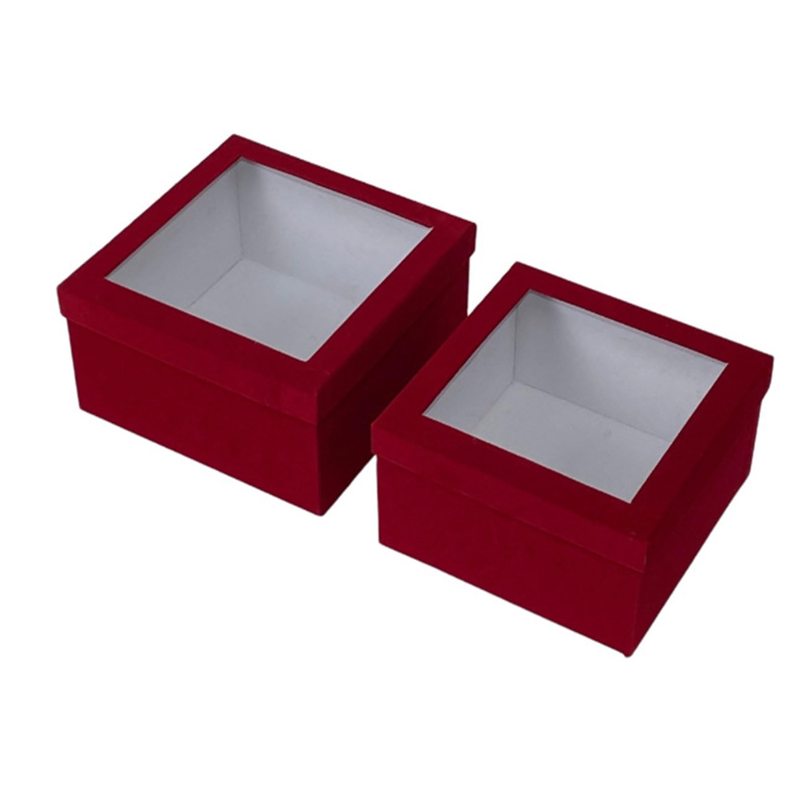 NVOQILIN Flower Arrangement Bucket Round/Square Gift Box with Cover Wedding Florist Bouquet Wrapper Decorations Small Flower Bouquet Packaging Box Round/Square with Cover